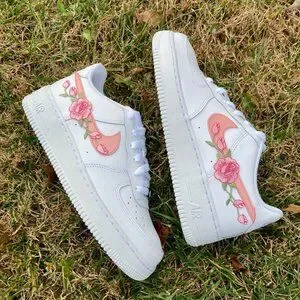 Nike | Shoes | Nike Air Force Custom Low Two Tone Light Pink  display picture 3